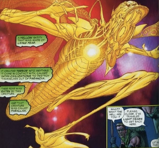 Illustration for article titled Is this the first image of Green Lantern's alien villain Parallax?